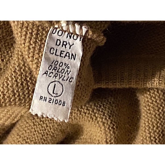 Vintage 80s Lacoste Izod V Neck Sweater Mens L Alligator Logo USA Made - ILGWU - Picture 6 of 12